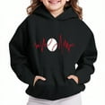 thumbnail image 1 of Bnwani Hoodies Girls Long Sleeve Oversized Fleece Sweatshirt Cute Plain Tops Pullover, 1 of 4