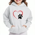 thumbnail image 1 of Bnwani Hoodies for Girls Long Sleeve Oversized Fleece Sweatshirt Cute Plain Tops Pullover Size 7-8, 1 of 4
