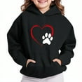 thumbnail image 1 of Bnwani Hoodies for Girls Long Sleeve Oversized Fleece Sweatshirt Cute Plain Tops Pullover, 1 of 4