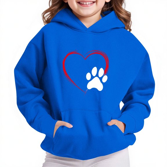 Bnwani Hoodies for Girls Long Sleeve Oversized Fleece Sweatshirt Cute Plain Tops Pullover