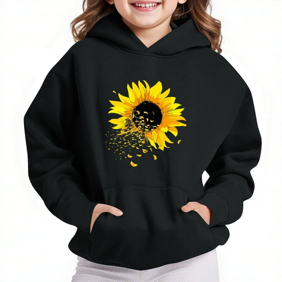 Bnwani Hoodies for Girls Long Sleeve Oversized Fleece Sweatshirt Cute Plain Tops Pullover