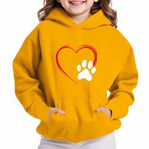Bnwani Hoodies for Girls Long Sleeve Oversized Fleece Sweatshirt Cute Plain Tops Pullover