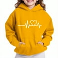 thumbnail image 1 of Bnwani Hoodies for Little Girls Long Sleeve Oversized Fleece Sweatshirt Cute Plain Tops Pullover, 1 of 4