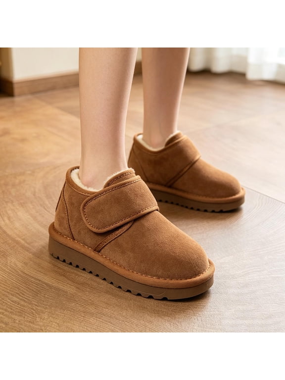 Kids Boots, Warm and Comfortable All-match Daily Causal Girls Bread Shoes