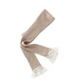 thumbnail image 1 of Bnwani Kids Cotton Cotton Socks Girls Fashion Solid Color Lace Socks Brown, 1 of 2