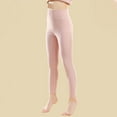 thumbnail image 1 of Bnwani Kids Girl Leggings Winter High Waist Thick Fleece Warm Casual Solid Underwear Pink Size 12-13, 1 of 8