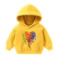 thumbnail image 1 of Bnwani Kids Hoodies Girls Cotton Long Sleeve Short Fall Sweatshirt Cute Hearts Graphic Printed Pullover, 1 of 2