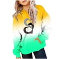 thumbnail image 1 of Bnwani Kids Hoodies Girls Crew Neck Long Sleeve Pockets Short Sweatshirt Valentine'S Day Hearts Graphic Printed Tops Pullover, 1 of 3