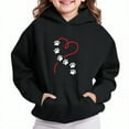thumbnail image 1 of Bnwani Kids Hoodies Girls Long Sleeve Oversized Fleece Sweatshirt Cute Plain Tops Pullover, 1 of 4