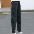 thumbnail image 1 of Bnwani 2PC Girls Sweatpants Girls Pockets Elastic Pocket Pants Waist Long Summer Spring Trousers Size 7 Y, 1 of 4