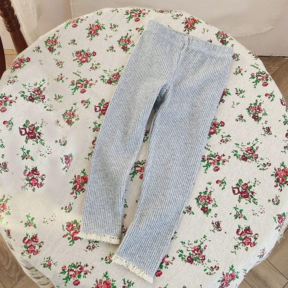 Bnwani Kids Leggings Fashion High Waist Elasticity Straight Cute Sweet Printed Beige