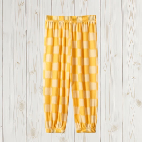 Bnwani Kids Sports Pants for Kids Mosquito Long Repellent Thin Breathable Cool Pockets Pants Yellow 7 Years