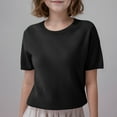 thumbnail image 1 of Bnwani Kids Sweaters Girls Fall Knitted V-Neck Solid Sweater Black, 1 of 2