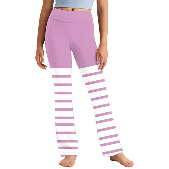 Bnwani Leggings for Kids Girls Fashion High Waist Elasticity Straight Cute Sweet Printed Multicolor