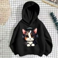 thumbnail image 1 of Bnwani Little Girls Hoodies Cotton Long Sleeve Fall Loose Sweatshirt Printed Pullover, 1 of 3