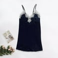 thumbnail image 1 of Bnwani Long Nightgowns for Women V-Neck Thin Satin Strap Solid Casual Lace Gray Size M-2XL, 1 of 6