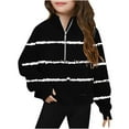 thumbnail image 1 of Bnwani Long Sleeve Toddler Shirt Black Hoodless Fleece Printed Tops 4-5t, 1 of 4