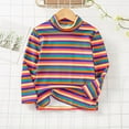 thumbnail image 1 of Bnwani Long Sleeve Toddler Shirt Cotton Warm Striped Tops 7-8 Years, 1 of 3