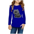 thumbnail image 1 of Bnwani Long Sleeve Toddler Shirt Crew Neck Casual Cute Tops 4-5t, 1 of 5