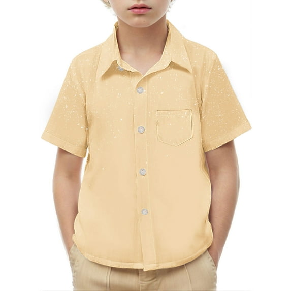 Bnwani Long Sleeve Toddler Shirt Uniform Casual Fashion Cute Solid Pocket Tops