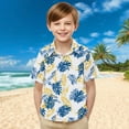 thumbnail image 1 of Bnwani Long Sleeve Toddler Shirt White Uniform Casual Fashion Cute Printed Pocket Tops, 1 of 9