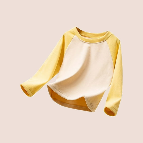 Bnwani Long Sleeve Toddler Shirt Winter Fleece Warm Thick Solid Tops 24 Months