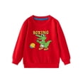 thumbnail image 1 of Bnwani Long Sleeve Toddler Shirts Boys Cotton Crew Neck Loose Casual Printed Tops 3-4t, 1 of 2