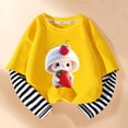 thumbnail image 1 of Bnwani Long Sleeve Toddler Shirts Boys Cotton Spring Lapel Thin Printed Striped Tops 3-4t, 1 of 3