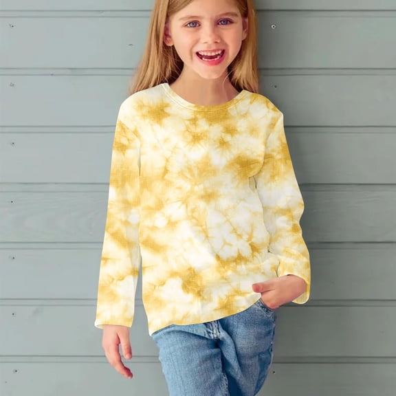 Bnwani Long Sleeve Toddler Shirts Boys Crew Neck Casual Cute Tops