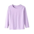 thumbnail image 1 of Bnwani Long Sleeve Toddler Shirts Boys Fall Spring Crew Neck Thin Solid Tops, 1 of 6