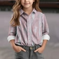 thumbnail image 1 of Bnwani Long Sleeve Toddler Shirts Boys Lapel Casual Fashion Printed Tops, 1 of 5