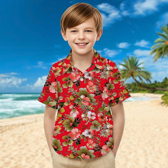 Bnwani Long Sleeve Toddler Shirts Boys Uniform Casual Fashion Cute Printed Pocket Tops 24 Months