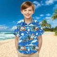 thumbnail image 1 of Bnwani Long Sleeve Toddler Shirts Boys Uniform Casual Fashion Cute Printed Pocket Tops, 1 of 9