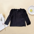 thumbnail image 1 of Bnwani Long Sleeve Toddler Shirts Girls Cotton Black Velvet Tops 3-4t, 1 of 7