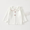thumbnail image 1 of Bnwani Long Sleeve Toddler Shirts Girls Cotton Crew Neck Casual Fashion Floral Tops 0-6 Months, 1 of 3