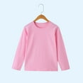 thumbnail image 1 of Bnwani Long Sleeve Toddler Shirts Girls Cotton Crew Neck Casual Solid Tops 3-4t, 1 of 5