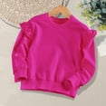 thumbnail image 1 of Bnwani Long Sleeve Toddler Shirts Girls Cotton Crew Neck Loose Casual Solid Tops 7-8 Years, 1 of 3