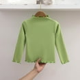 thumbnail image 1 of Bnwani Long Sleeve Toddler Shirts Girls Cotton Winter Crew Neck Velvet Solid Tops 4-5t, 1 of 5