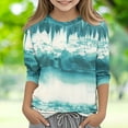 thumbnail image 1 of Bnwani Long Sleeve Toddler Shirts Girls Crew Neck Casual Fashion Originality Printed Tops 7-8 Years, 1 of 5