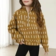 thumbnail image 1 of Bnwani Long Sleeve Toddler Shirts Girls Hoodless Fleece Printed Tops 7-8 Years, 1 of 5