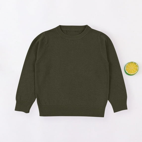 Bnwani Long Sleeve Toddler Shirts Girls Winter Cotton Crew Neck Thin Casual Solid Tops 12-24 Momths