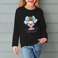 thumbnail image 1 of Bnwani Long Sleeve Toddler Shirts Plain Black Hooded Printed Embroidered Tops 7-8 Years, 1 of 4