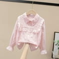 thumbnail image 1 of Bnwani Long Sleeve Toddler Shirts Plain Cotton Lapel Thin Casual Solid Printed Tops 3-4t, 1 of 3