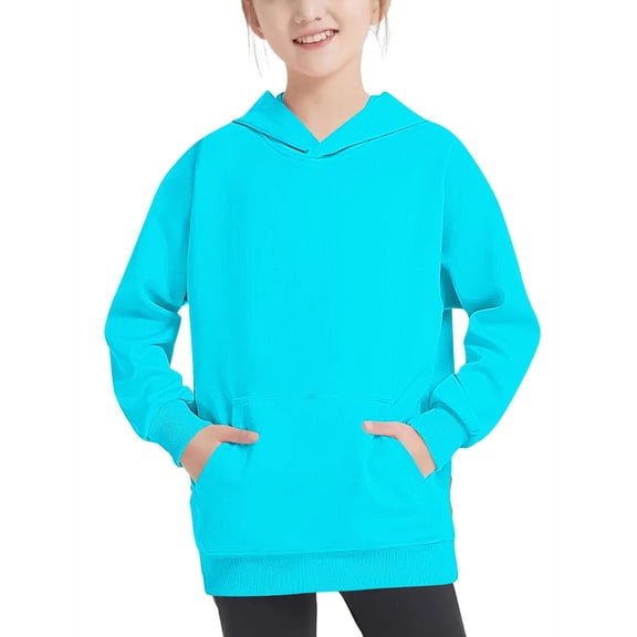 Bnwani Long Sleeve Toddler Shirts Plain Hooded Fashion Tops 3-4t