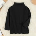 thumbnail image 1 of Bnwani Long Sleeve Toddler T Shirt Black Warm Solid Tops 24 Months, 1 of 9