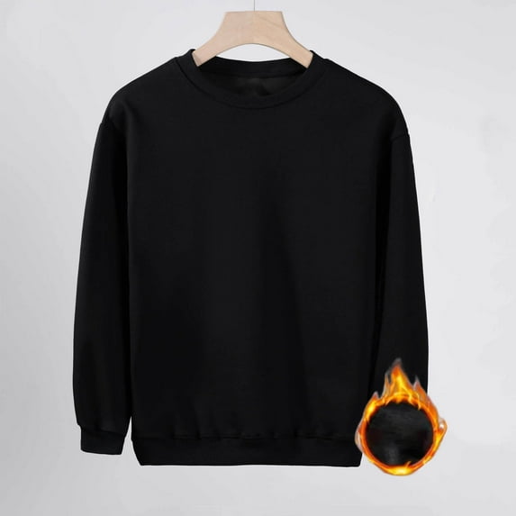 Bnwani Long Sleeve Toddler T Shirt Cotton Black Winter Crew Neck Fleece Velvet Solid Tops 3-4t