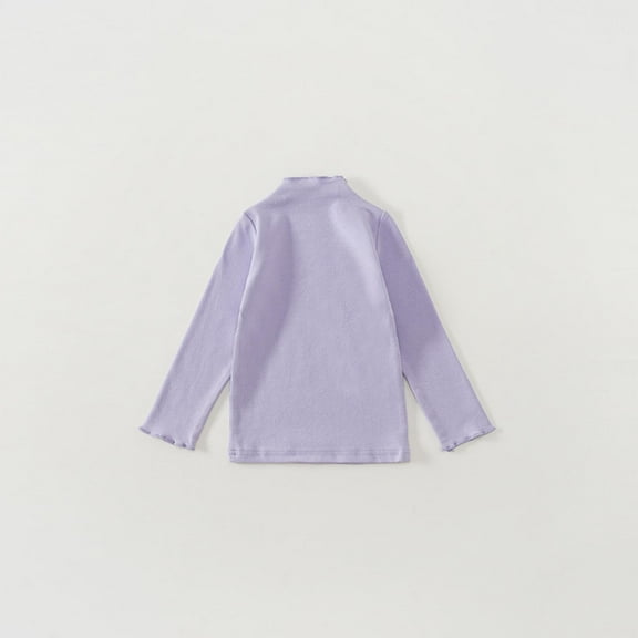 Bnwani Long Sleeve Toddler T Shirt Cotton Crew Neck Loose Casual Solid Lace Tops 3-4t