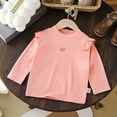 thumbnail image 1 of Bnwani Long Sleeve Toddler T Shirt Cotton Fall Cotton Crew Neck Thin Casual Heart Printed Tops 3-4t, 1 of 5