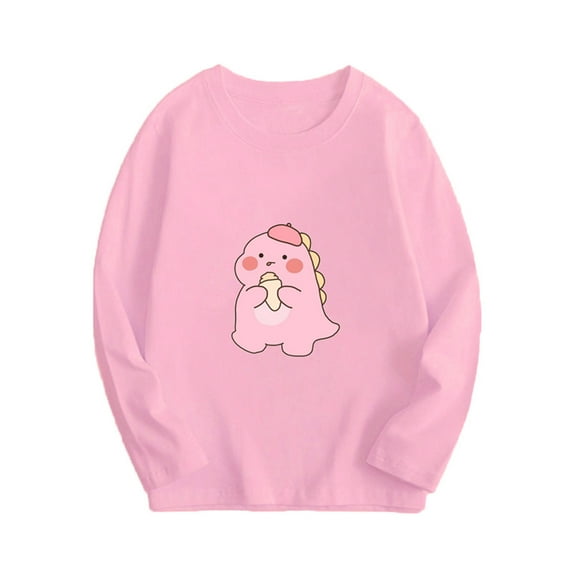 Bnwani Long Sleeve Toddler T Shirt Cotton Fall Crew Neck Casual Fashion Printed Tops