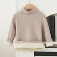 thumbnail image 1 of Bnwani Long Sleeve Toddler T Shirt Cotton Fleece Warm Thick Casual Solid Tops, 1 of 3